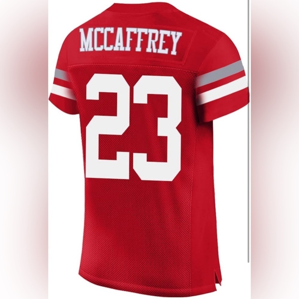NEW- San Francisco 49ers Christian McCaffrey Stitched Jersey SIZE: 3XL - Picture 3 of 14